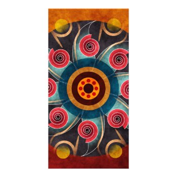 Floral Color Abstract Vector Art Photo Card by artisticVectors at Zazzle