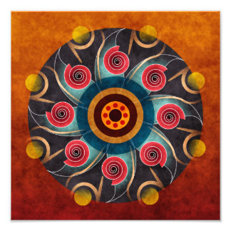 Floral Color Abstract Vector Art Photo Print