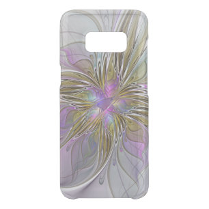 Floral Colorful Abstract Fractal With Pink & Gold Uncommon Samsung Galaxy S8 Case