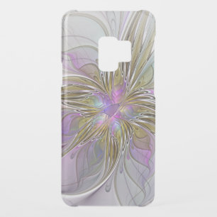 Floral Colorful Abstract Fractal With Pink & Gold Uncommon Samsung Galaxy S9 Case
