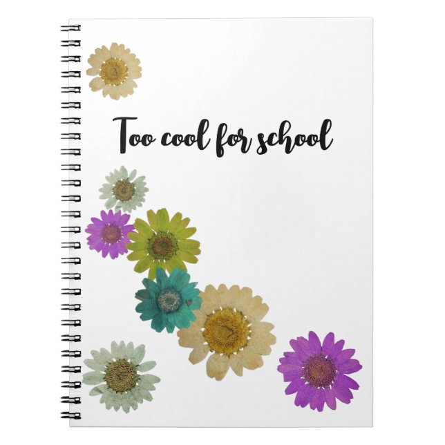 Floral colorful artwork notebook (Front)