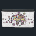 Floral Colorful Cute Elephant Illustration Wallet Phone Case For Samsung Galaxy S5<br><div class="desc">Cute colorful retro floral baby elephant illustration holding flower. If you need any help customizing any of my designs,  contact ArtOnWear designer. Free text formatting with live help available by request.</div>