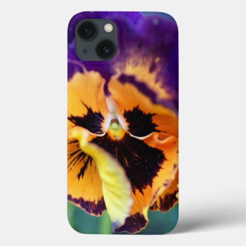 Floral Colorful Pansy iPhone 13 Case