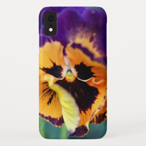 Floral Colorful Pansy iPhone XR Case
