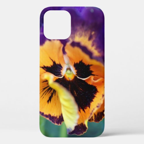 Floral Colorful Pansy iPhone 12 Case