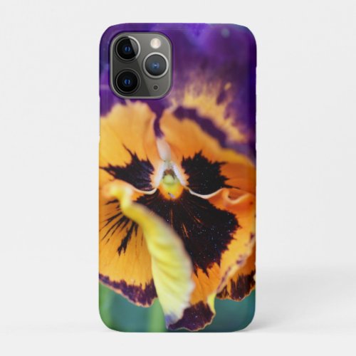 Floral Colorful Pansy iPhone 11 Pro Case