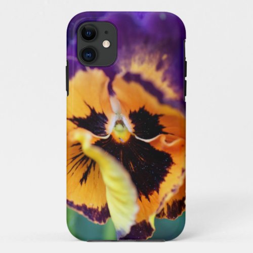 Floral Colorful Pansy iPhone 11 Case