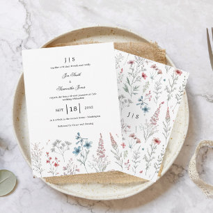 floral colorful summer invitation