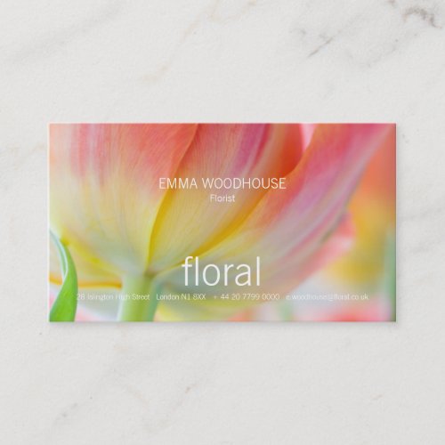 Floral - Colors of Spring Business Card