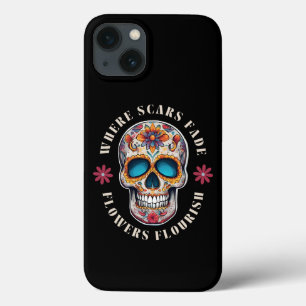 Floral Colors Skull Motivational & Inspirational  iPhone 13 Case