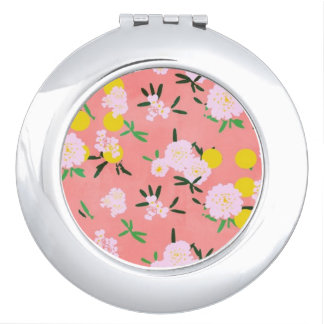 Floral Compact Mirror