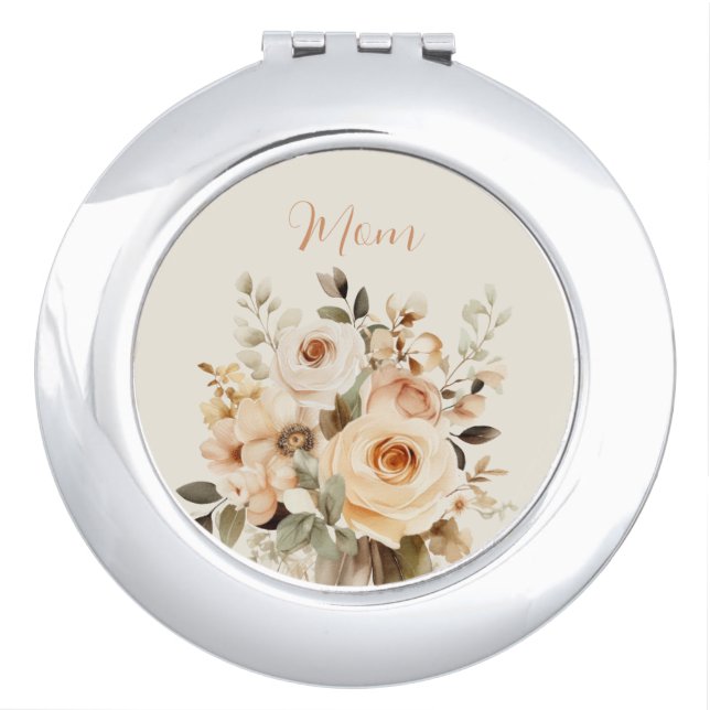 Floral  compact mirror (Front)