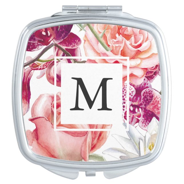 Floral Compact Mirror (Front)