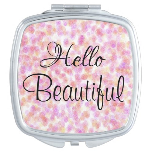 Floral Compact Mirror