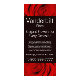 Floral Company FloristrRed Roses Rack Card