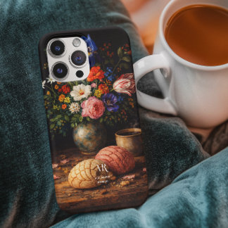 Floral Concha Still Life | Monogram iPhone 15 Pro Max Case