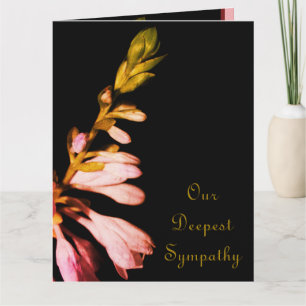Floral Condolence Card