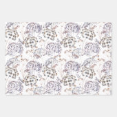 Floral Congratulations Wrapping Paper Sheets (Front 2)