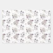 Floral Congratulations Wrapping Paper Sheets (Front)