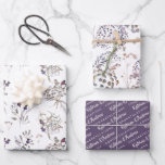 Floral Congratulations Wrapping Paper Sheets<br><div class="desc">Celebrate a special couple with these lovely personalized watercolor floral wrapping paper sheets!</div>