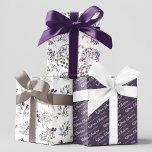 Floral Congratulations Wrapping Paper Sheets<br><div class="desc">Celebrate a special couple with these lovely personalized watercolor floral wrapping paper sheets!</div>