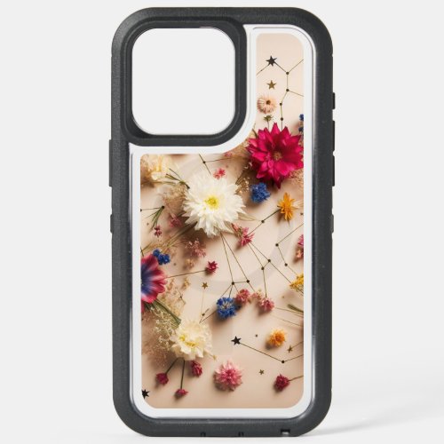 Floral Constellations iPhone 15 Pro Max Case