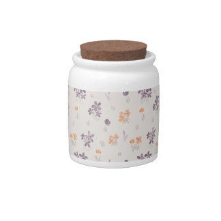 Floral cookie jar
