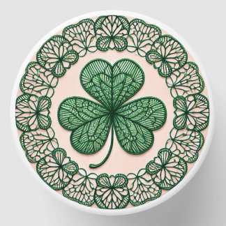 Floral coquette lace shamrock St Patrick's day  Mini Candle Favors