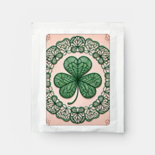 Floral coquette lace shamrock St Patrick's day Tea Bag Drink Mix