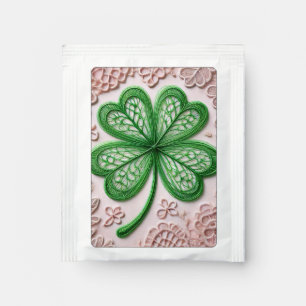Floral coquette lace shamrock St Patrick's day Tea Bag Drink Mix