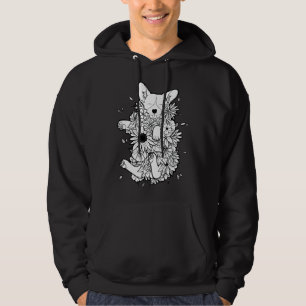 Floral Corgi Hoodie