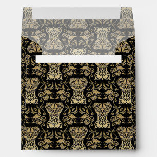 Floral Corset Damask Pattern Envelope