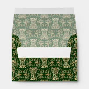 Floral Corset Damask Pattern Envelope