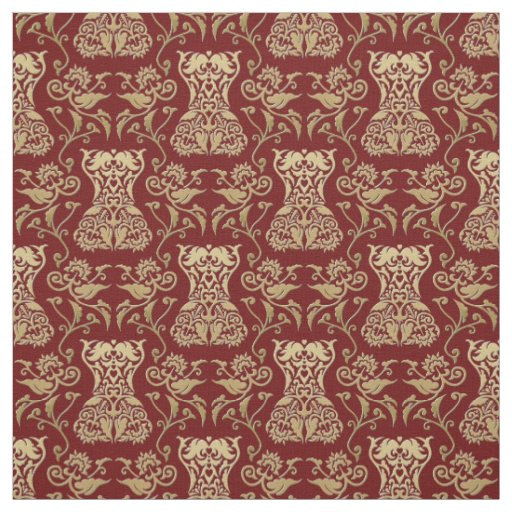 Floral Corset Damask Pattern Fabric