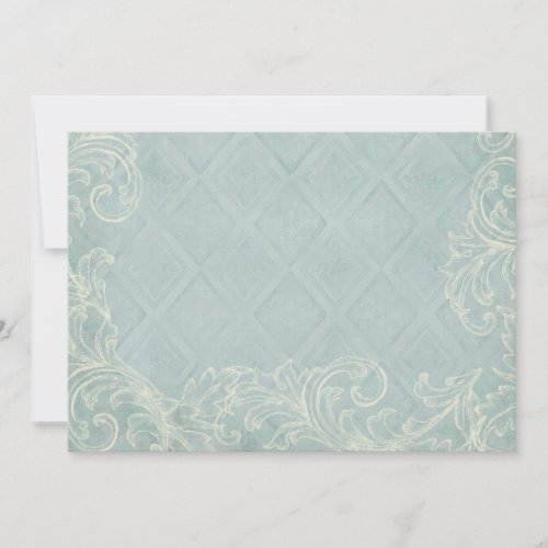 Floral Cottage by the Sea Shells Beachy Wedding Thank You Card