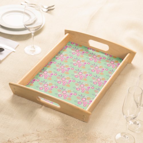Floral Cottage Core Serving Tray