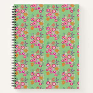 Floral Cottage Core Spiral Notebook