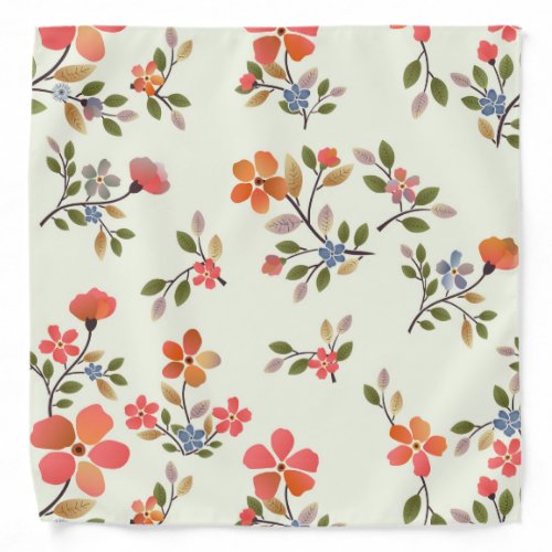 Floral Cottage Core Style  Bandana