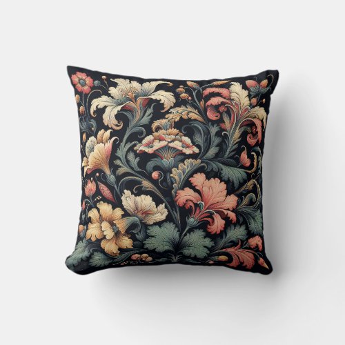 Floral Cottagecore Pillow William Morris Inspired