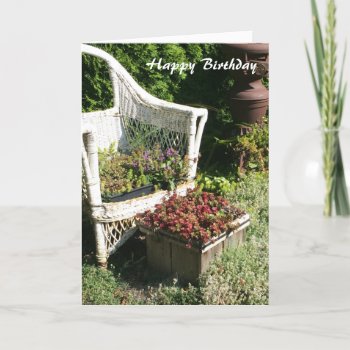 Floral Country Charm Birthday Greeting Card by seashell2 at Zazzle