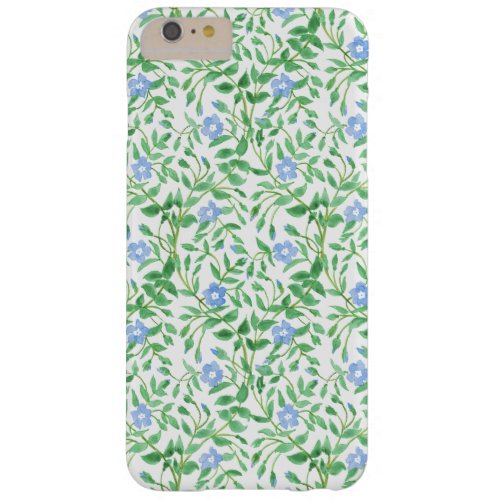 Floral Country_style Blue White Periwinkle Pattern Barely There iPhone 6 Plus Case