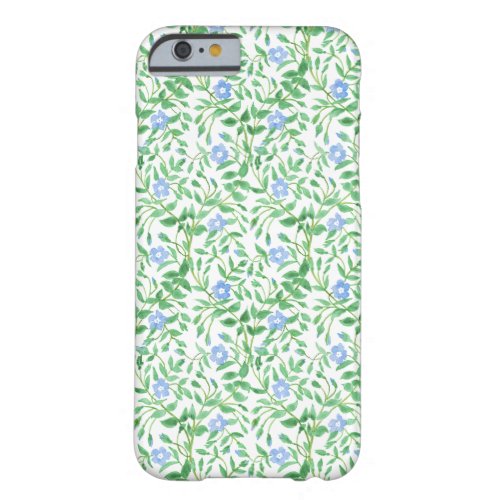 Floral Country_style Blue White Periwinkle Pattern Barely There iPhone 6 Case