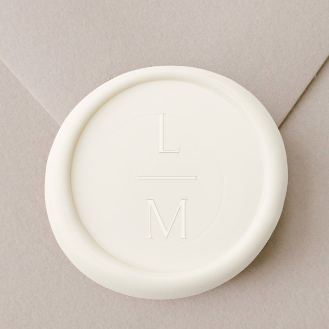 Floral Couple Monogram Wedding  Wax Seal Stamp (Creator Uploaded)