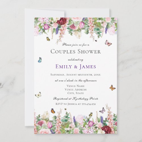 Floral Couples Shower Invitation