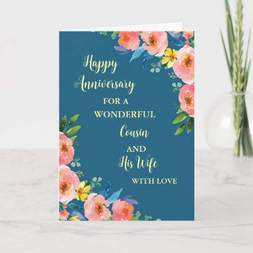 Floral Cousin and His Wife Anniversary