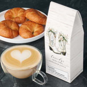 Floral Cowgirl Boots Bride Posse Hangover Coffee 