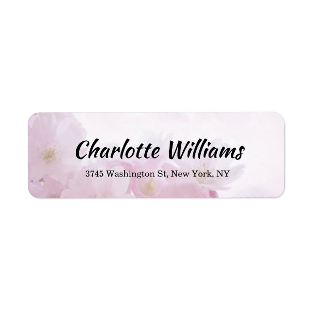 Floral Creative Minimalist Professional Modern Label (Front)