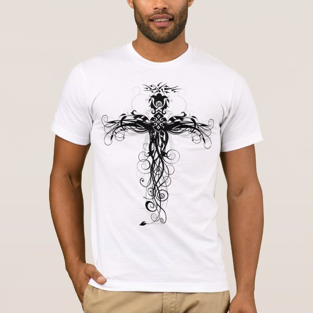 Floral Cross #5 T-Shirt (Front)