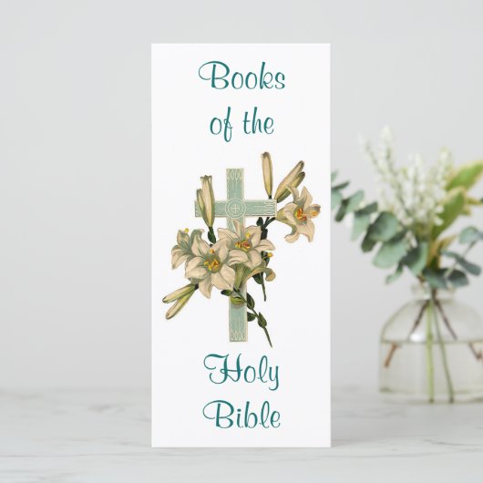 Floral Cross Book Mark (Standing Front)