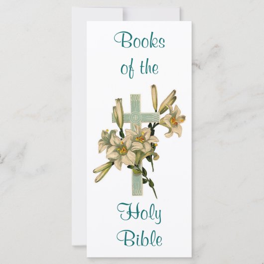 Floral Cross Book Mark (Front)